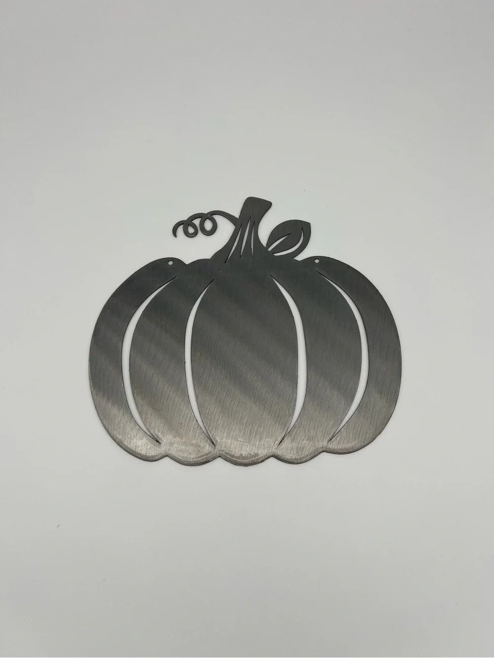 Redline Steel Laser Cut Metal Pumpkin Wall Decor - Silver Fall Accent